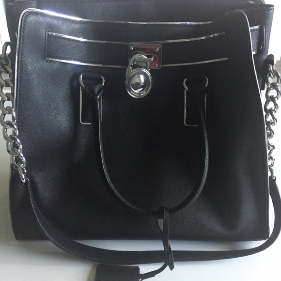 Michael Kors Hamilton Bag Black - Picture 1 of 6